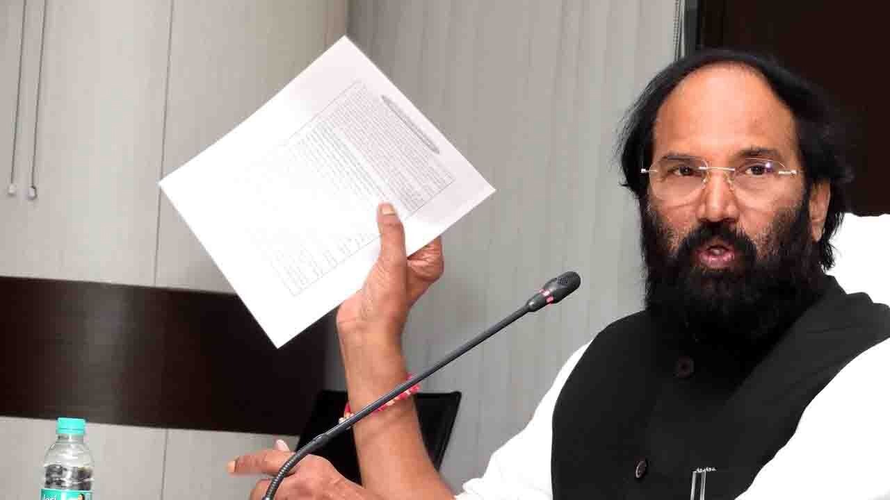 N. Uttam Kumar Reddy Irrigation and CAD Minister of Telangana