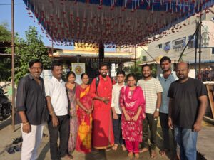 బెజవాడ కనక దుర్గ అమ్మ వారి దర్శనానికి చుంచు రాకేష్  పాదయాత్ర